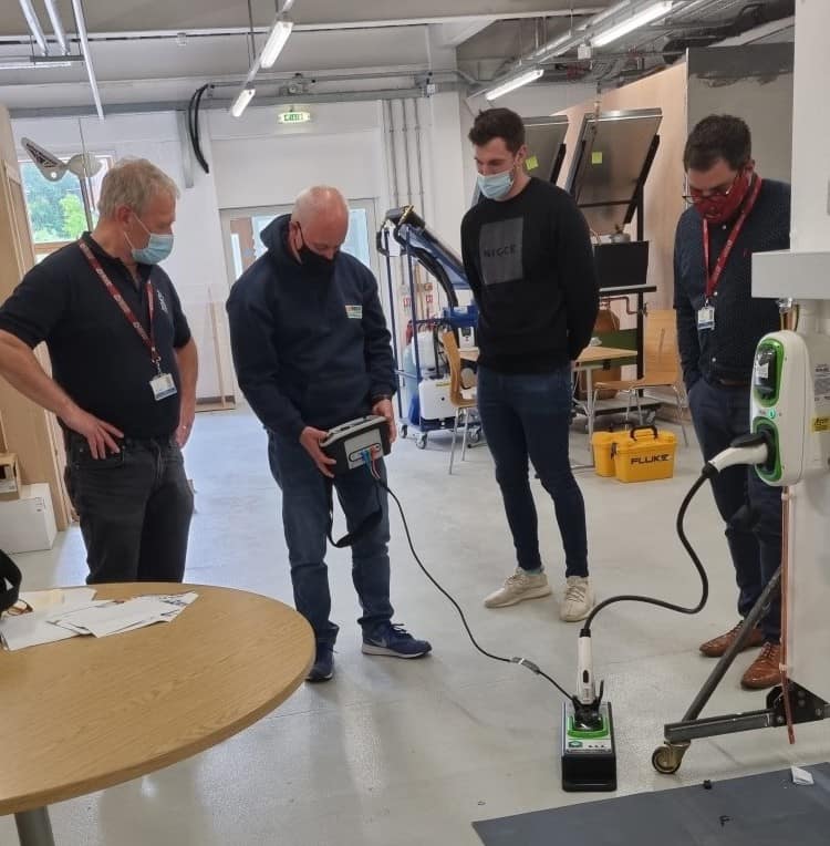 College upskill local electricians in the installation of EV charging equipment