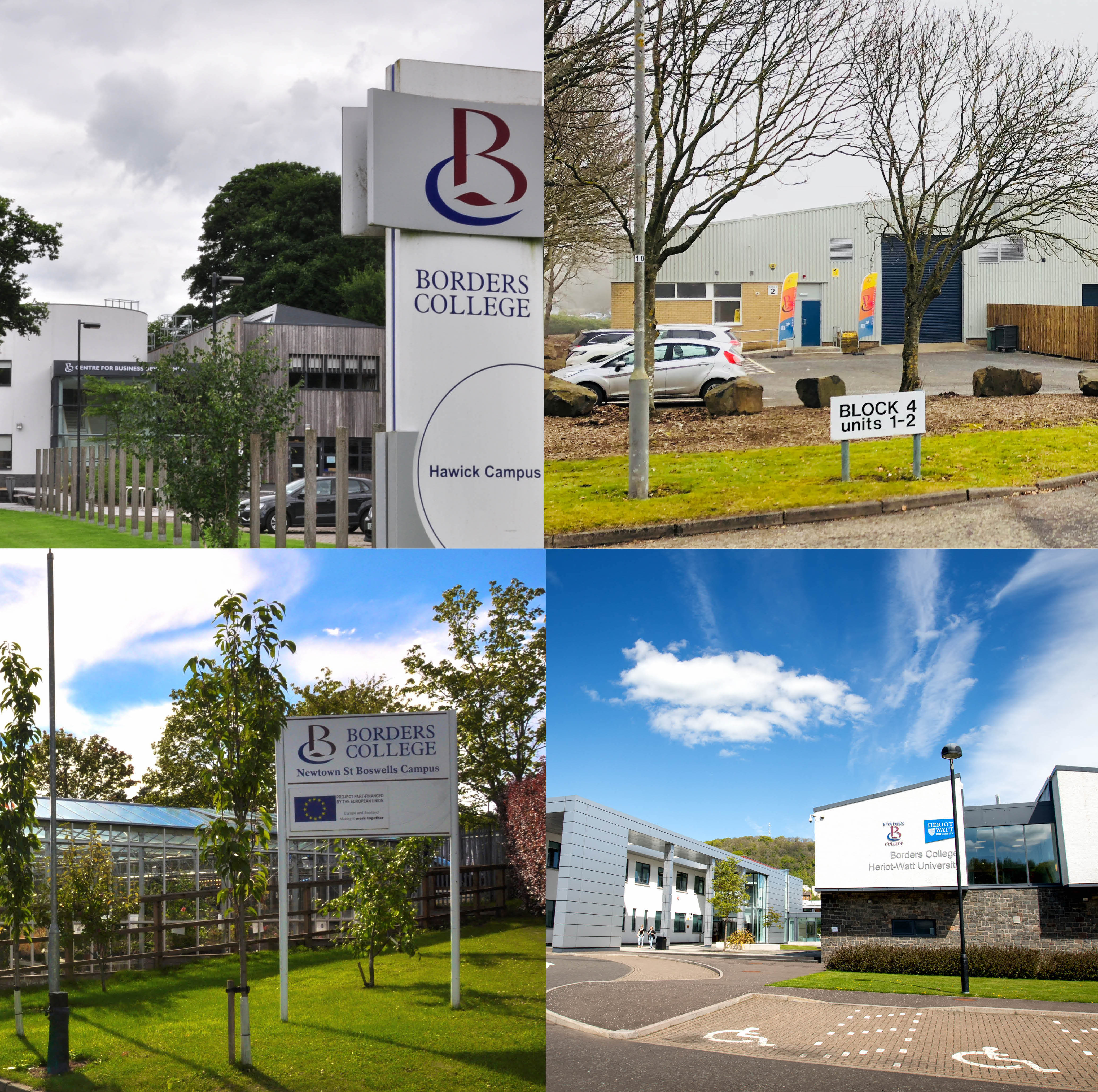 Picture of four campuses in square format