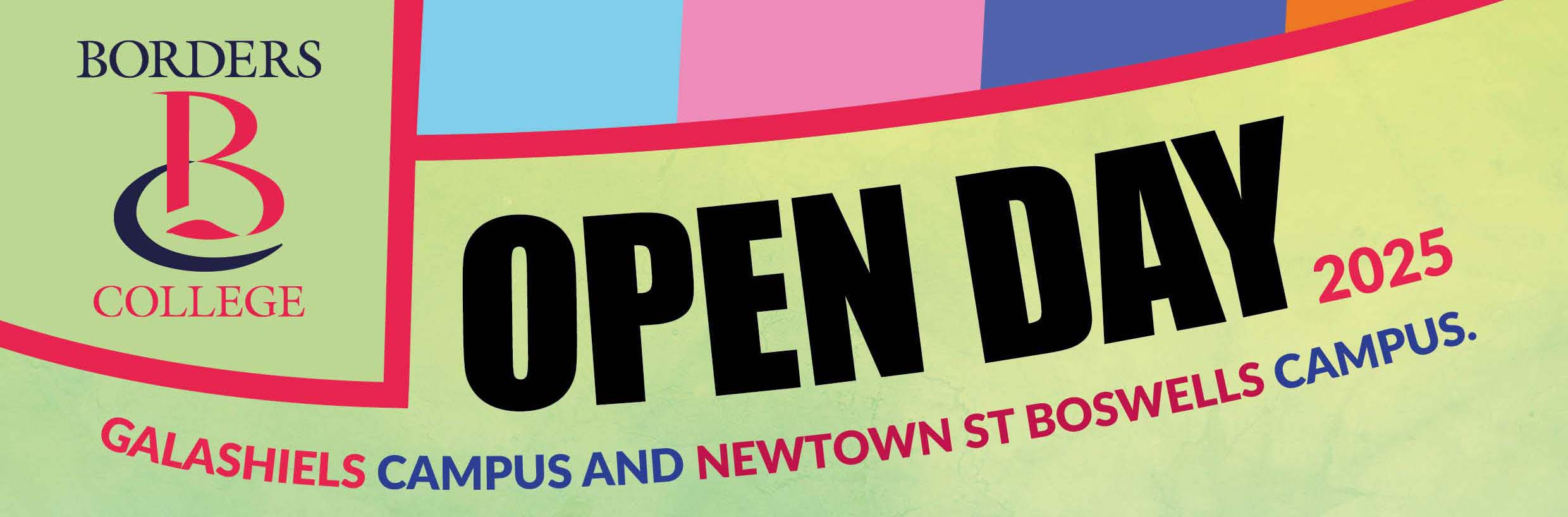Open Day graphic with information